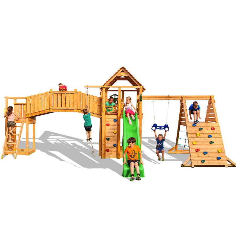 Fungoo Fun Gym Wooden Climbing Frame