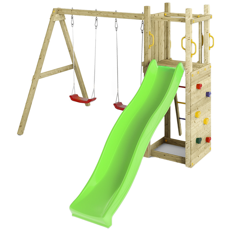 Fungoo Funny No.3 Climbing Frame - With Dual Swings