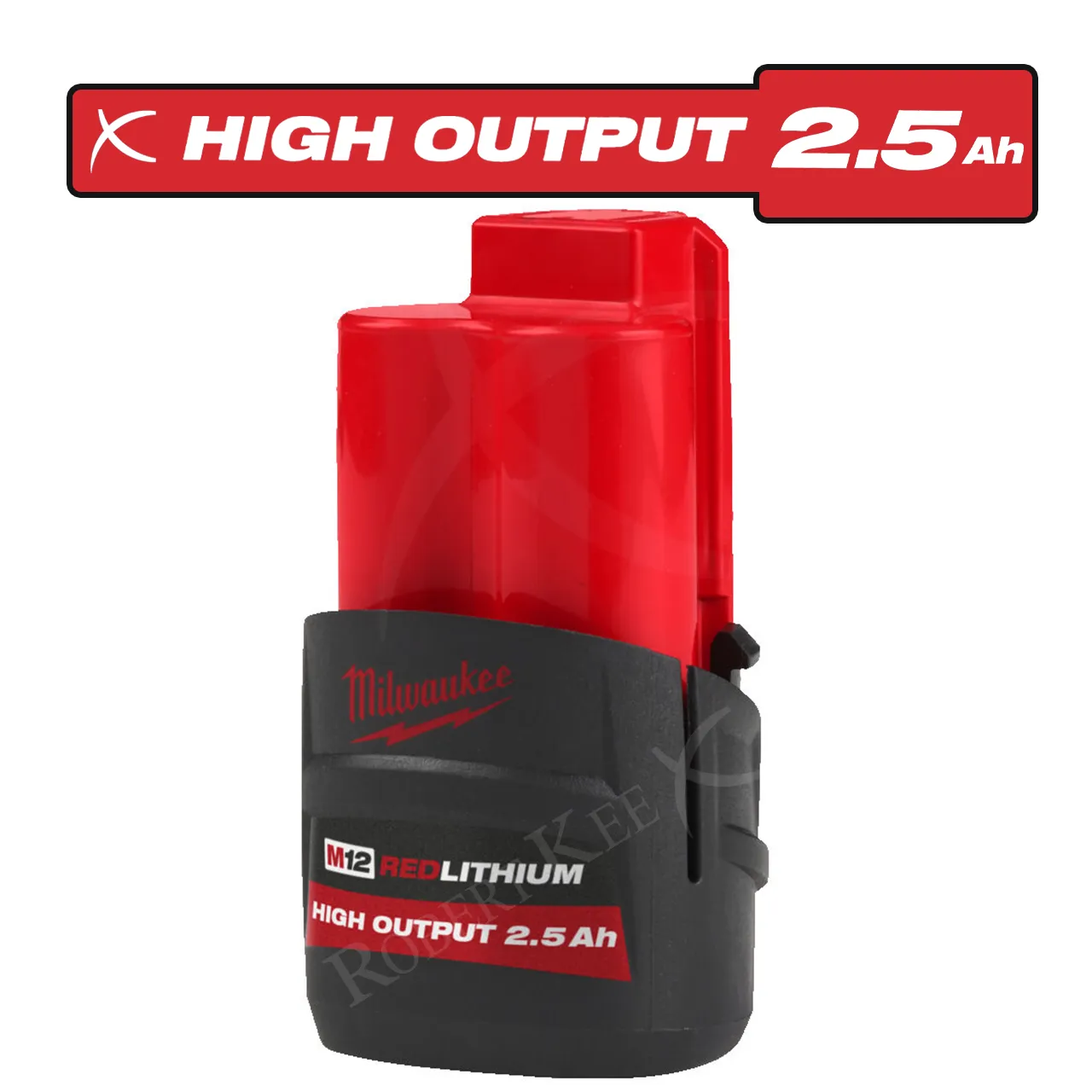 Milwaukee M12 High Output 2.5 Ah Battery - M12HB2.5