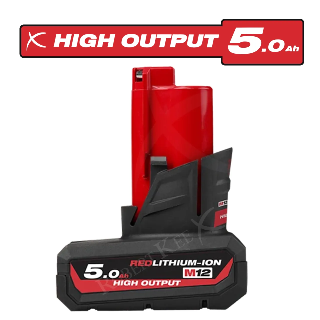 Milwaukee M12 High Output 5.0 Ah Battery - M12HB5