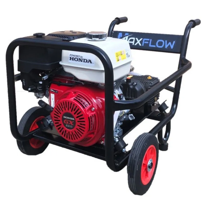 Maxflow Honda GX390 Gearbox Drive Pressure Washer - Trolley Frame