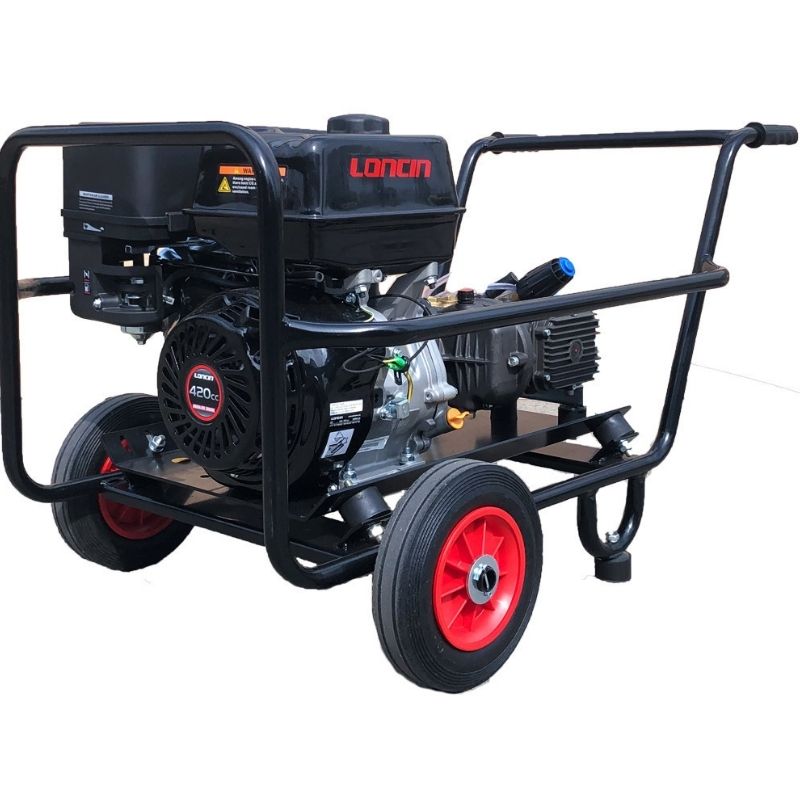 Maxflow Loncin G420 Gearbox Drive Pressure Washer - Trolley frame