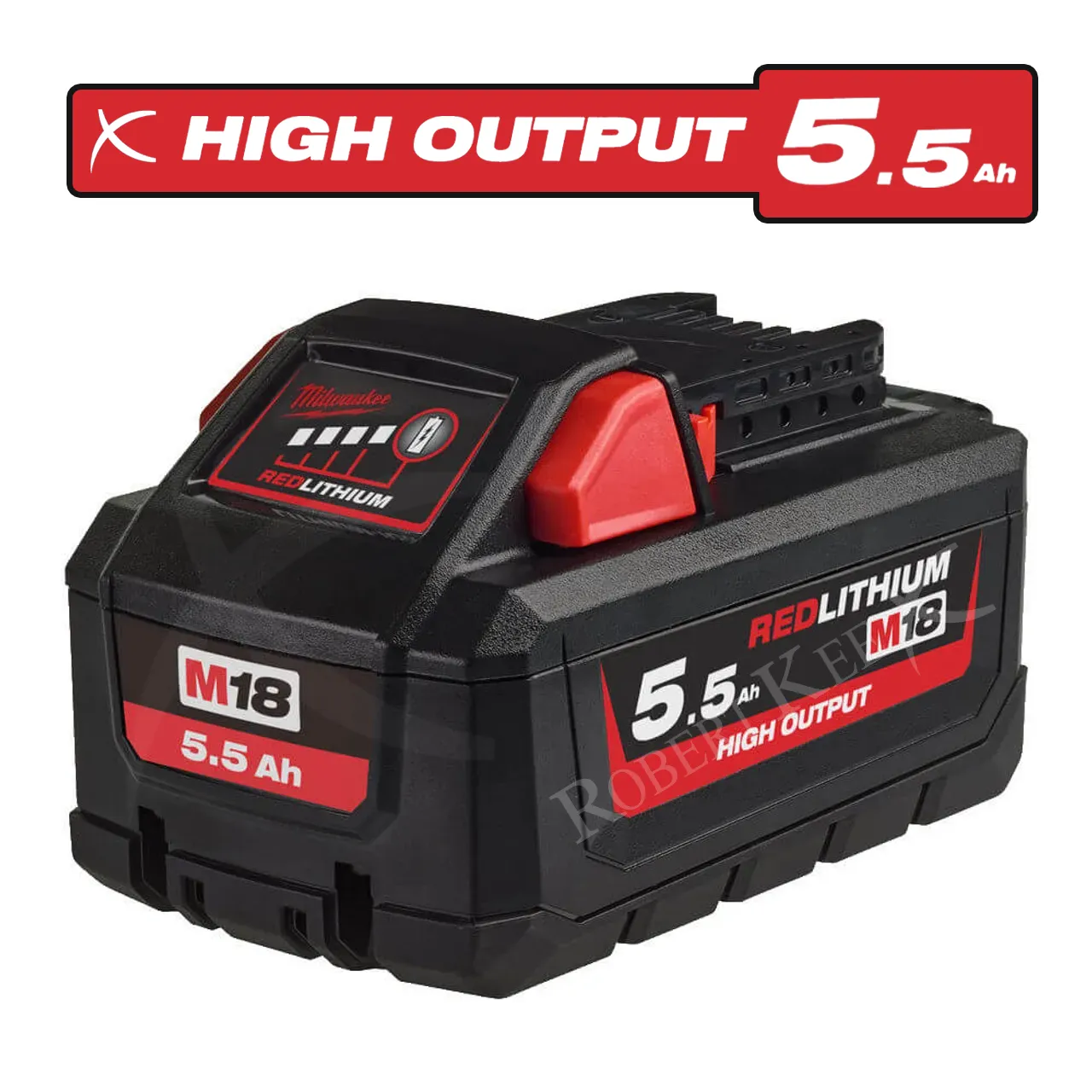 Milwaukee M18 High Output 5.5 Ah Battery - M18HB5.5