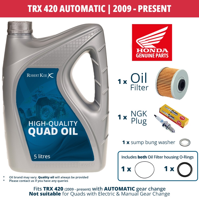 Honda Quad Service Kit - TRX420 Automatic 2009 - Present